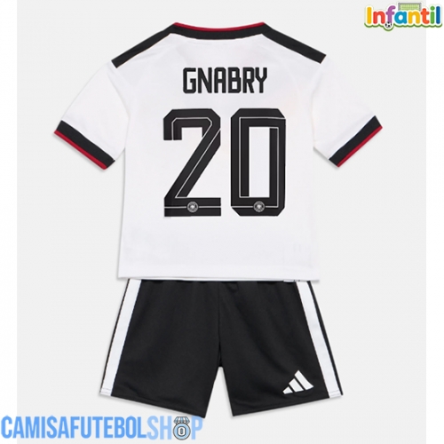 Camisa de time de futebol Alemanha Serge Gnabry #20 Replicas 1º Equipamento Infantil Mundo 2026 Manga Curta (+ Calças curtas)